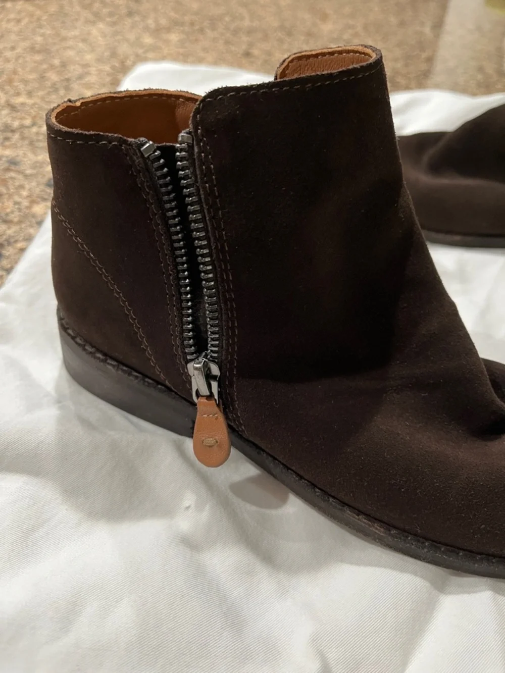 gentle souls Dark Brown Suede Ankle Booties - Picture 3 of 7